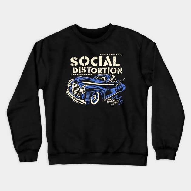 Vintage Ride. Crewneck Sweatshirt by Bone Perez